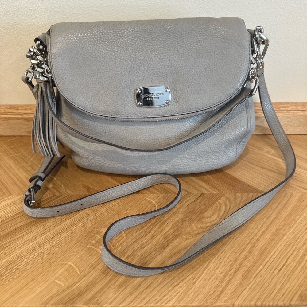 Michael Kors Silver Crossbody Bag